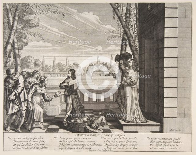 Feeding the Hungry, 1635. Creator: Abraham Bosse.