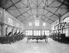 Feeding the Invalid, The Nurse, And The Doctor: Kitchen, Royal Infirmary, Manchester, 1909. Creator: Unknown