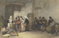 Feeding the poor, 1872. Creator: Rudolph Hirth