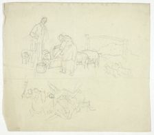 Feeding Pigs, n.d. Creator: William Henry Pyne