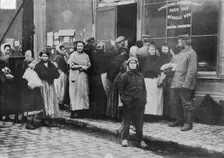 Feeding poor in Noyon, between c1915 and c1920. Creator: Bain News Service