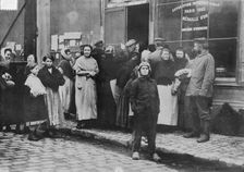Feeding poor in Noyon, between c1915 and c1920. Creator: Bain News Service