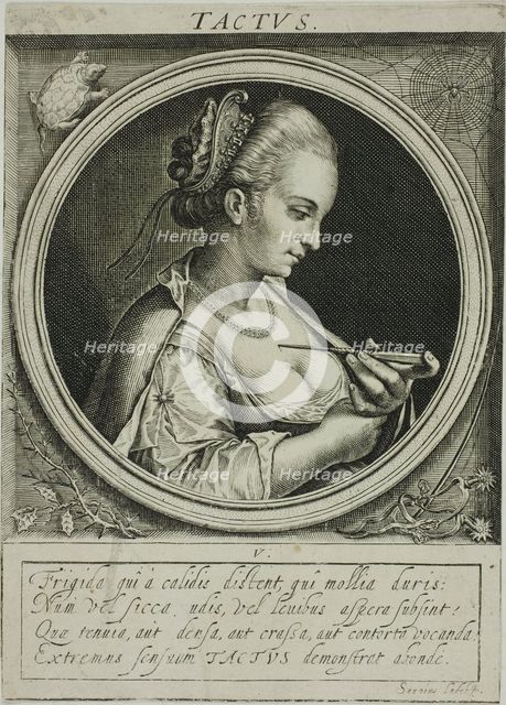 Feeling, plate five from The Five Senses, n.d. Creator: Jacob van der Heyden.