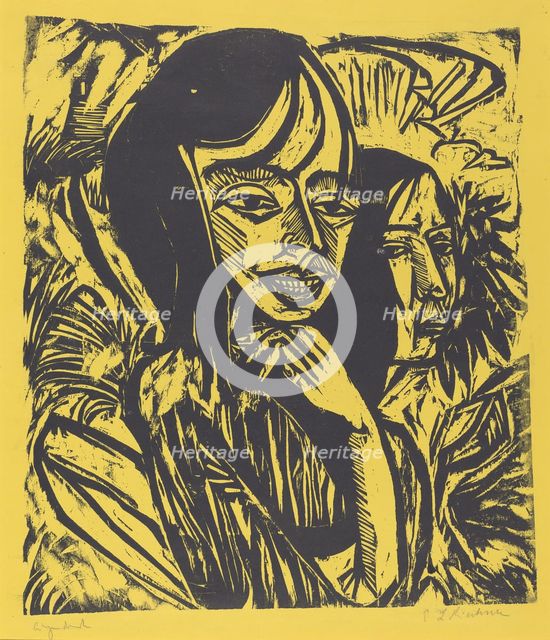 Fehmarn Girls, 1913. Creator: Ernst Kirchner.