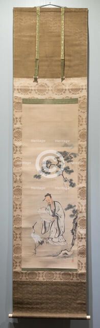 Fei Jiang-fang with a Crane, Edo period, late 17th-early 18th century. Creator: Kanô Yôboku Tsunenobu.