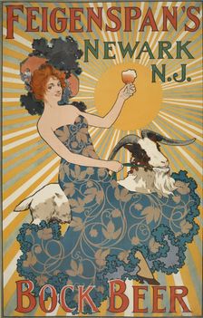 Feigenspan's bock beer, c1895 - 1917. Creator: Robert A Welcke