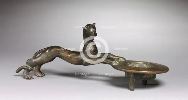 Feline-Handled Incense Burner, c. 100. Creator: Unknown.