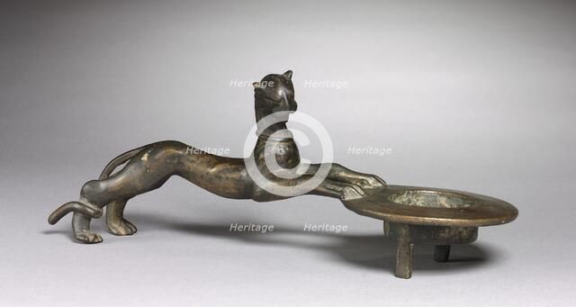 Feline-Handled Incense Burner, c. 100. Creator: Unknown.