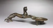 Feline-Handled Incense Burner, c. 100. Creator: Unknown