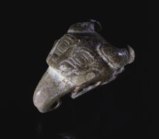 Feline Head with Bovine Horns and Elephant Trunk, 13th-11th Century BC. Creator: Unknown