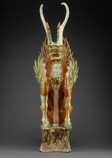 Feline-Headed Guardian Beast (Zhenmushou), Tang dynasty (618-907 A.D.), first half of 8th century. Creator: Unknown
