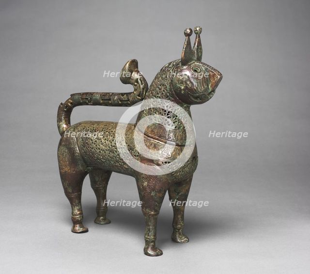 Feline incense burner, 1100s. Creator: Unknown.