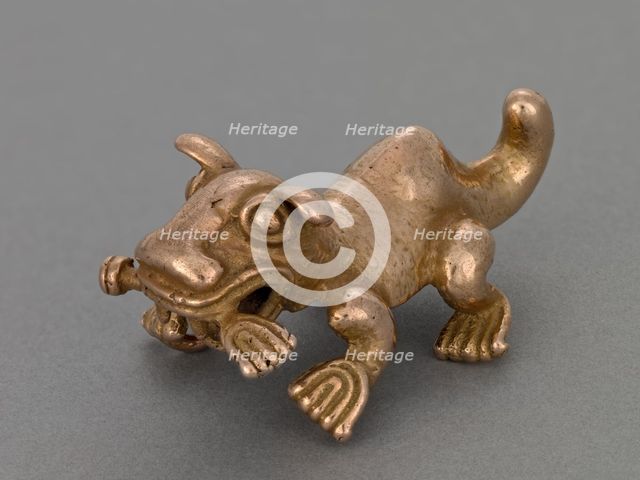 Feline Pendant, 1000-1550. Creator: Unknown.