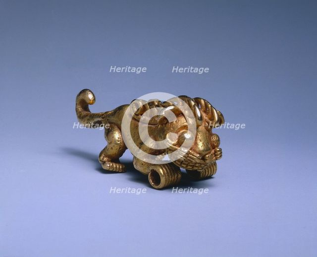 Feline Pendant, c. 1000-1550. Creator: Unknown.
