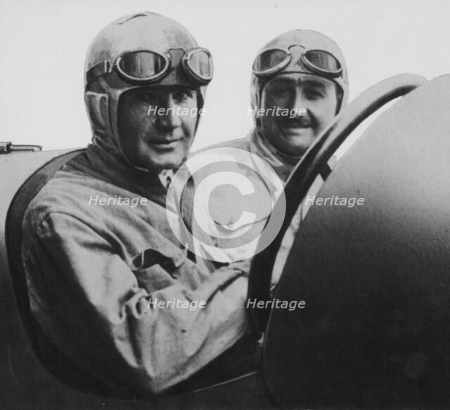 Felice Nazzaro in a 2-litre Fiat, c1922. Artist: Unknown