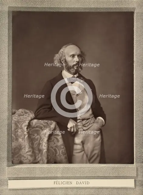 Félicién David, about 1870-1875. Creator: Bertall.