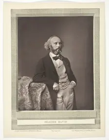 Félicien David [French composer], 1875/76. Creator: Bertall et Cie