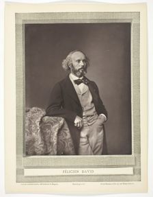 Félicien David [French composer], 1875/76. Creator: Bertall et Cie