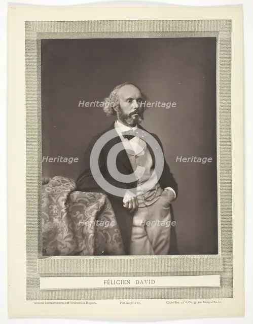 Félicien David [French composer], 1875/76.  Creator: Bertall et Cie.