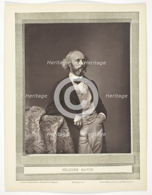 Félicien David [French composer], 1875/76.  Creator: Bertall et Cie.