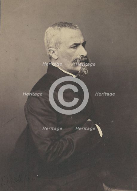 Félicien Mallefille, litterateur, 1860-1861. Creator: Nadar.