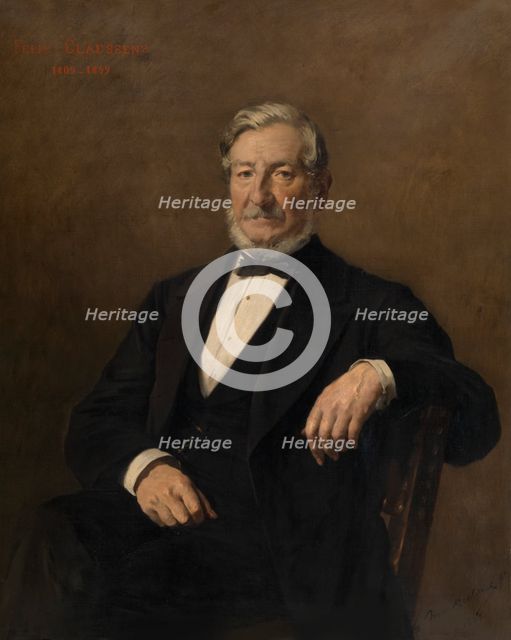 Felix Claessens, the Artist's Uncle, 1879. Creator: Alexandre Pierre Jacques Markelbach.