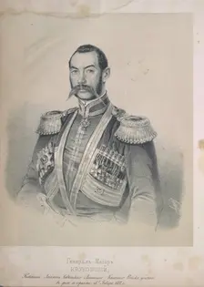 Felix Antonowitsch Krukowski (1804-1852), major general, ataman of the Caucasian line army. Creator: Timm, Wassili (George Wilhelm) (1820-1895)
