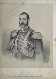 Felix Antonowitsch Krukowski (1804-1852), major general, ataman of the Caucasian line army. Creator: Timm, Wassili (George Wilhelm) (1820-1895)
