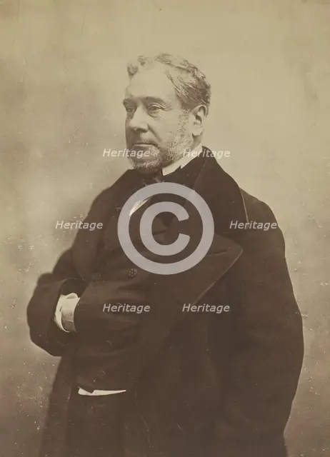 Felix Havin, Deputé, journaliste, Le Siecle, negative 1855-1859; print 1870-1879. Creator: Nadar.