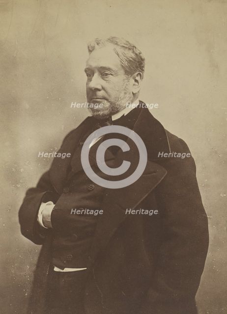 Felix Havin, Deputé, journaliste, Le Siecle, negative 1855-1859; print 1870-1879. Creator: Nadar.