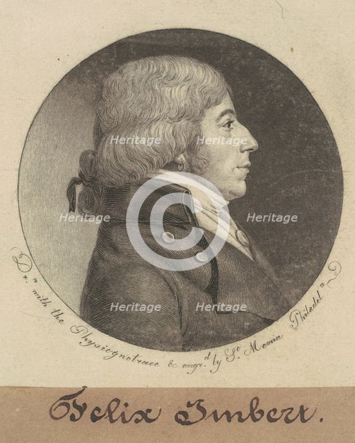 Felix Imbert, 1798-1803. Creator: Charles Balthazar Julien Févret de Saint-Mémin.