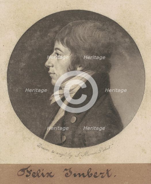 Felix Imbert, 1801. Creator: Charles Balthazar Julien Févret de Saint-Mémin.