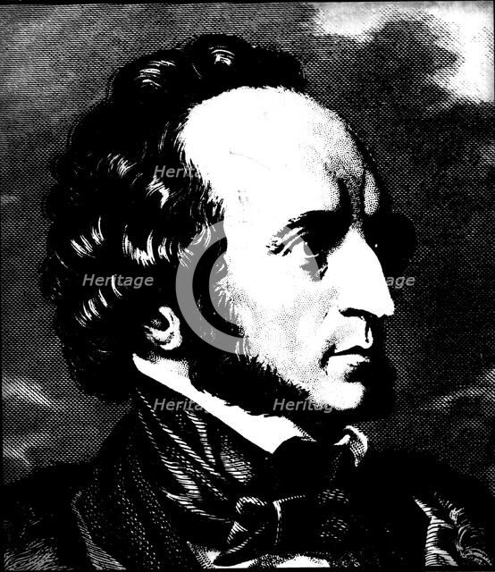 Felix Mendelssohn (1809-1847), German composer. Artist: Unknown