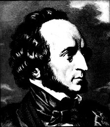 Felix Mendelssohn (1809-1847), German composer. Creator: Unknown