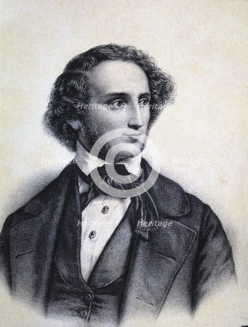 Felix Mendelssohn Bartholdy (1809-1847), composer and  German conductor.