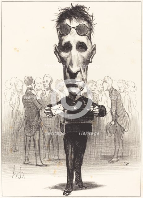 Félix Saint-Priest, 1849. Creator: Honore Daumier.