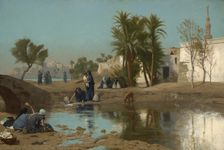 Fellah Women Drawing Water, c1873-75. Creator: Jean-Leon Gerome