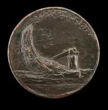 Felled Cypress Tree [reverse], 17th century. Creator: Unknown