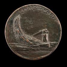 Felled Cypress Tree [reverse], 17th century. Creator: Unknown