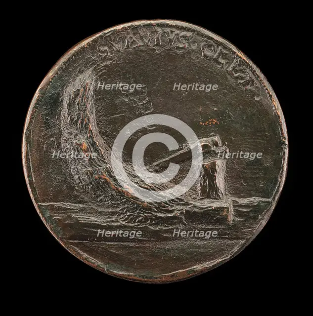 Felled Cypress Tree [reverse], 17th century. Creator: Unknown.