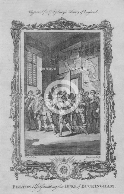 'Felton assassinating the Duke of Buckingham', 1773.  Creator: Charles Grignion.
