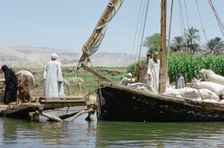 Felucca on the River Nile, Egypt. Creator: Tony Evans