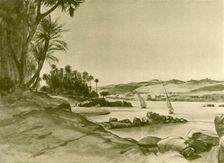 Feluccas on the River Nile, Egypt, 1898. Creator: Christian Wilhelm Allers