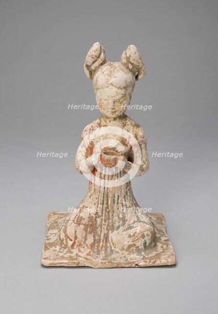 Female Musician, Tang dynasty (A.D. 618-907), late 7th/early 8th century. Creator: Unknown.