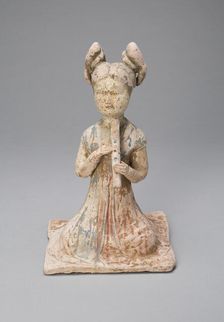 Female Musician, Tang dynasty (A.D. 618-907), late 7th/early 8th century. Creator: Unknown