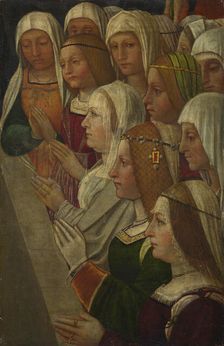 Female Members of a Confraternity, c. 1500. Artist: Italian master