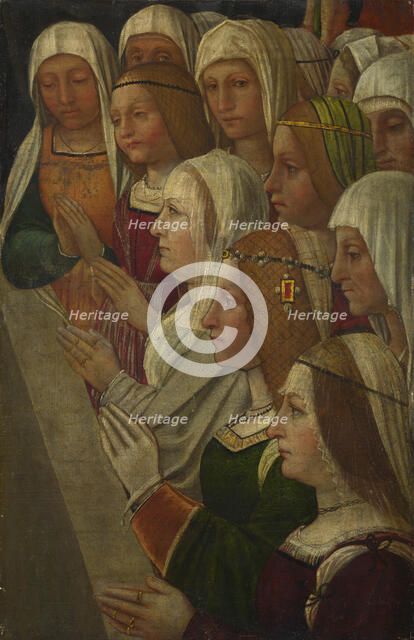 Female Members of a Confraternity, c. 1500. Artist: Italian master  