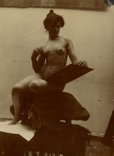 Female Nude, 1899. Creator: Alphonse Mucha