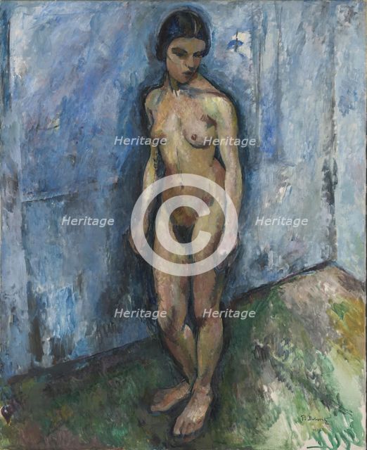 Female Nude, 1914. Creator: Per Deberitz.