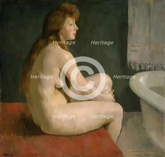 Female Nude, 1925. Creator: Erik Werenskiold.